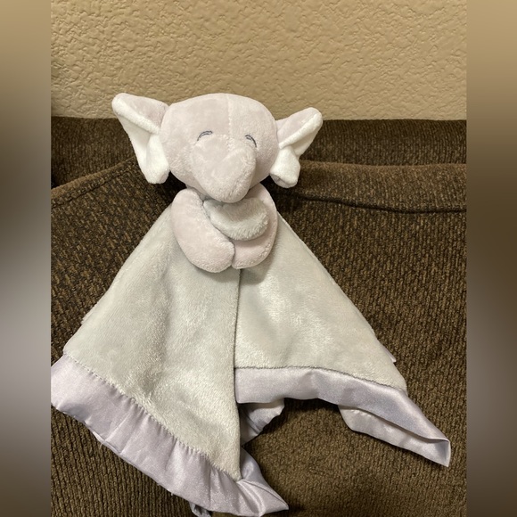 Carters Gray Elephant Plush Lovey Baby Security Blanket - Picture 1 of 9